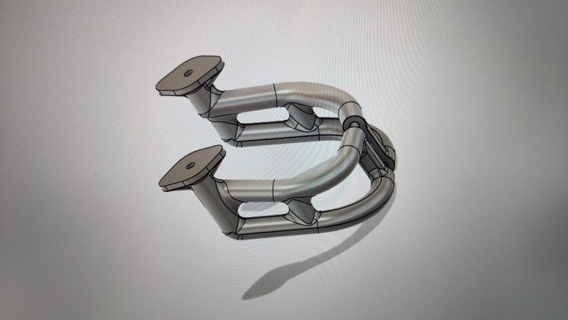 X-Factory X-6 rear wing mounts, pair
