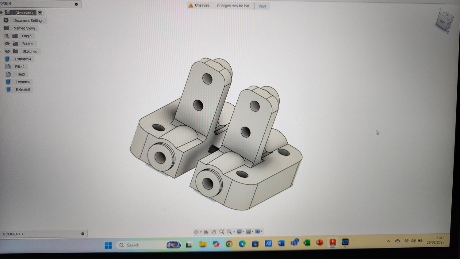 Yokomo '93 WCS rear arm mounts, pair Yokomo '93 WCS rear arm mounts, pair