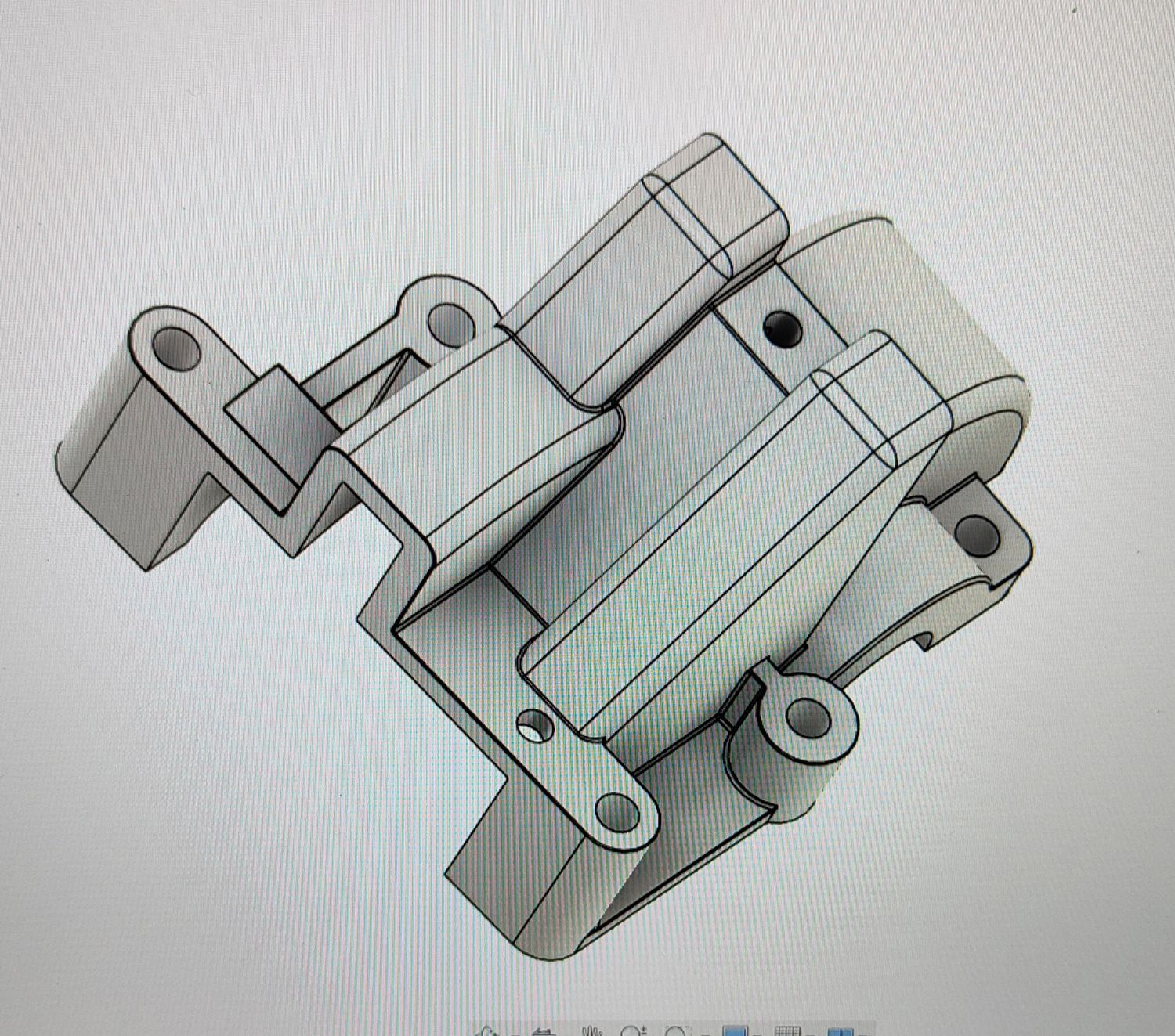 Yokomo MX4 rear upper bulkhead