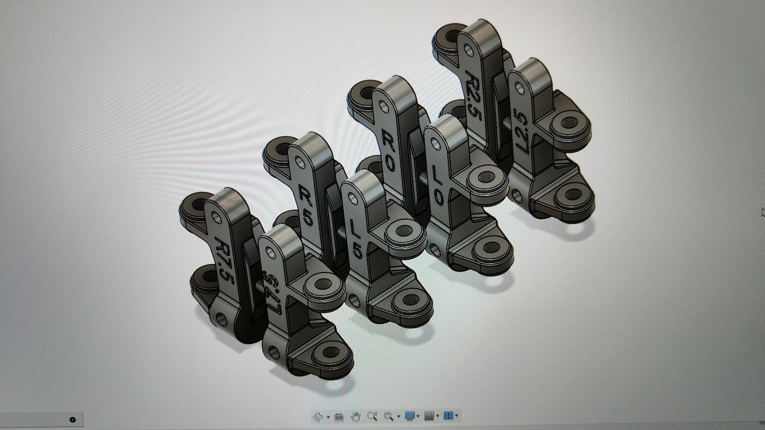 Tamiya Dyna Storm front uprights 7.5° Tamiya Dyna Storm front uprights 7.5°