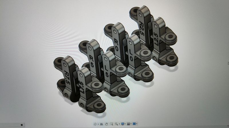 Tamiya Dyna Storm front uprights 0° Tamiya Dyna Storm front uprights 0°