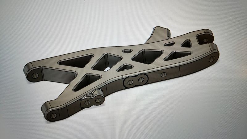 Schumacher Fireblade EVO2 SACS front arms 0°(pair) Schumacher Fireblade EVO2 SACS front arms 0°(pair)