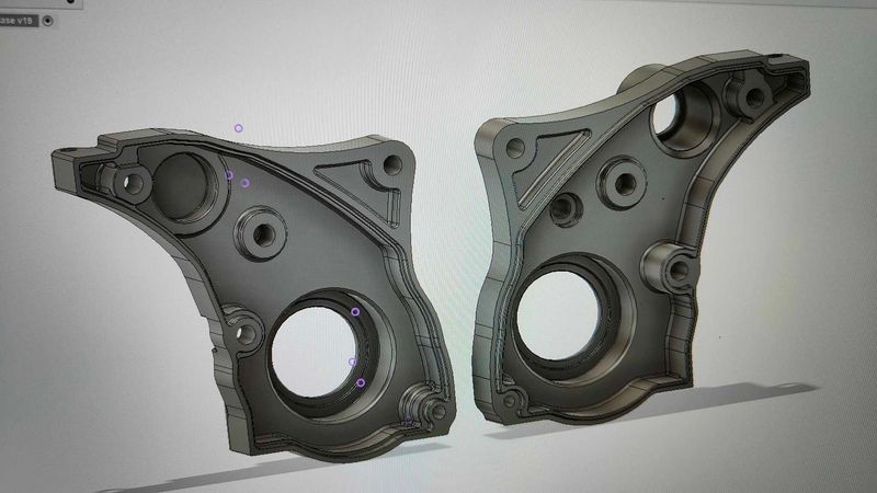 Losi XXX BK gearcase