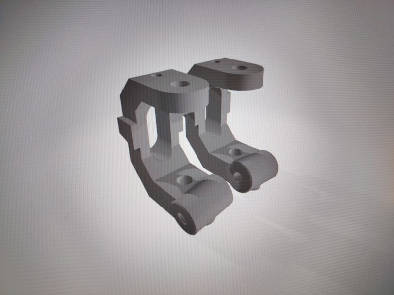 Kyosho Lazer front uprights, 7°