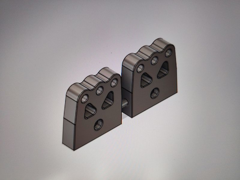 Tamiya Dyna Blaster rear arm shock mounts Tamiya Dyna Blaster rear arm shock mounts