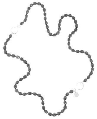 Perlenkette in XXL - Schwarz/Anthrazit