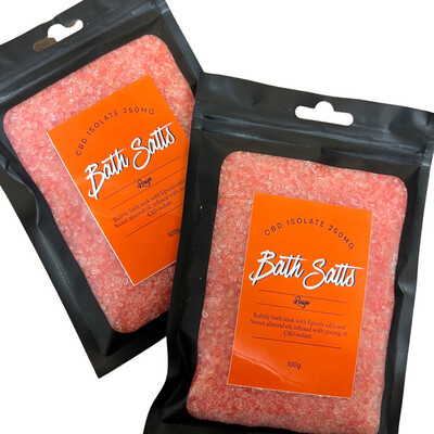 5 X Sachets CBD Bubbling Bath Salts