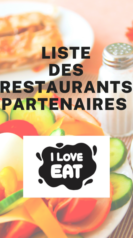 Liste de nos restaurants partenaires
