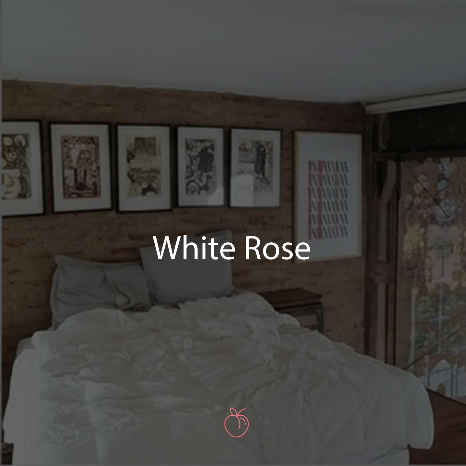 Duraznos Set White Rose