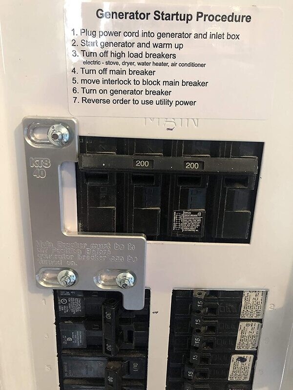 Generator Interlock Kit Compatible with Siemens/Murray/ITE
