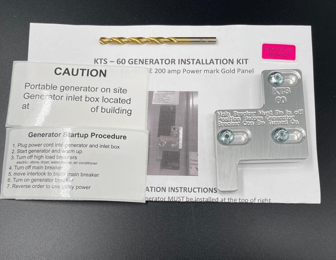 WR-60 GE 200 amp Power Mark Generator Interlock kit