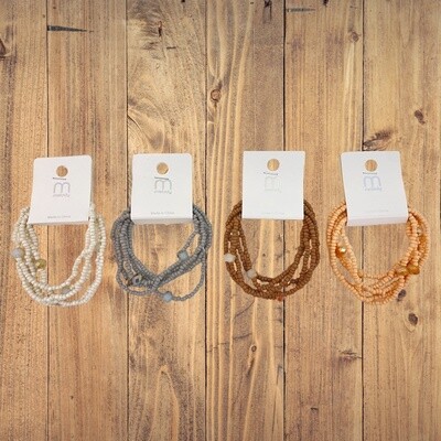 Set of 5 Stacked Bracelets