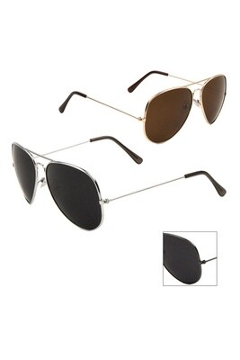 Dark Lens Aviators Sunglasses