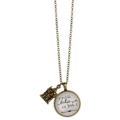 Gold Fantasy Book Lovers Necklace
