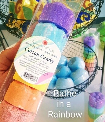 Cotton Candy Mini Bath Bomb Set