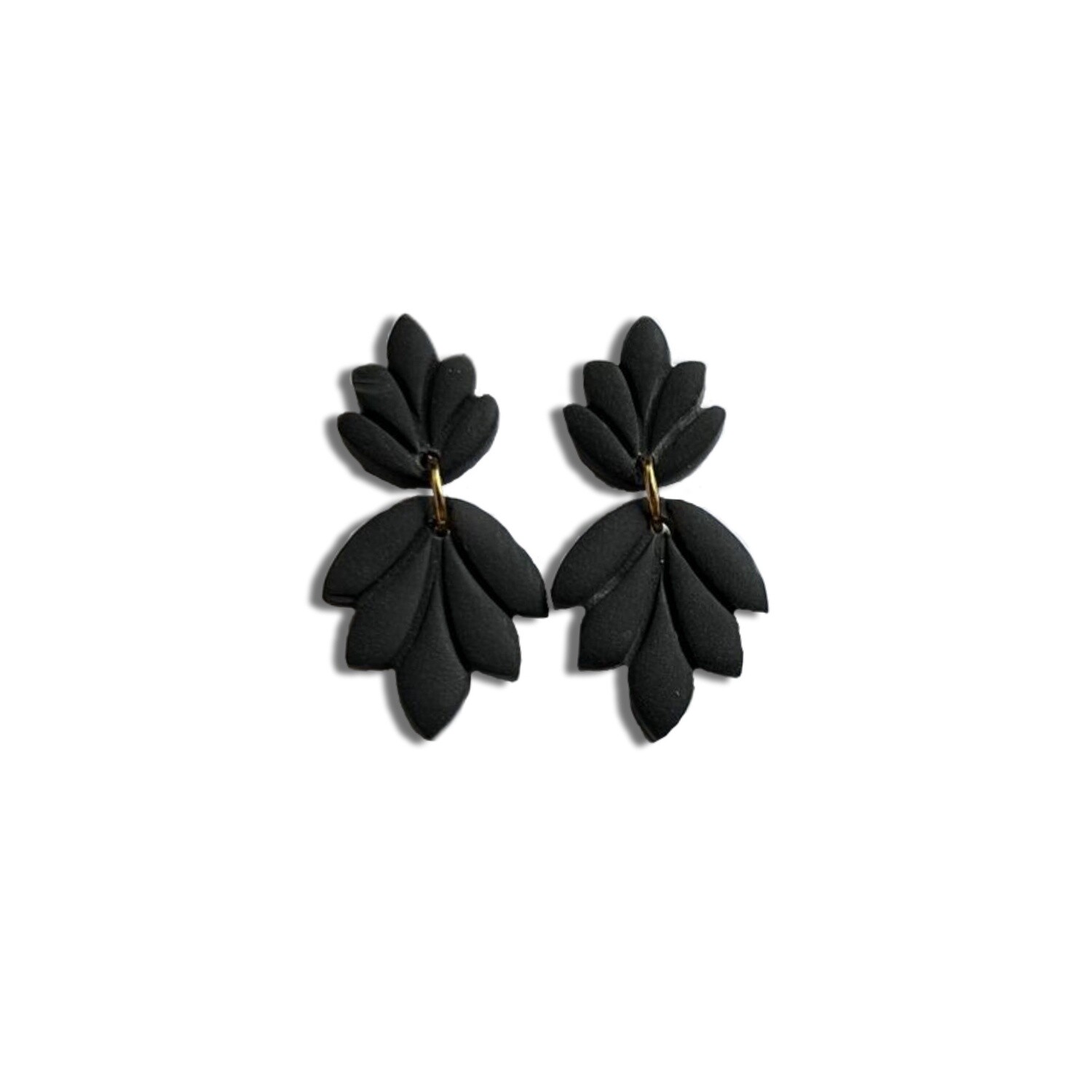 Dainty Double Leaf Earrings