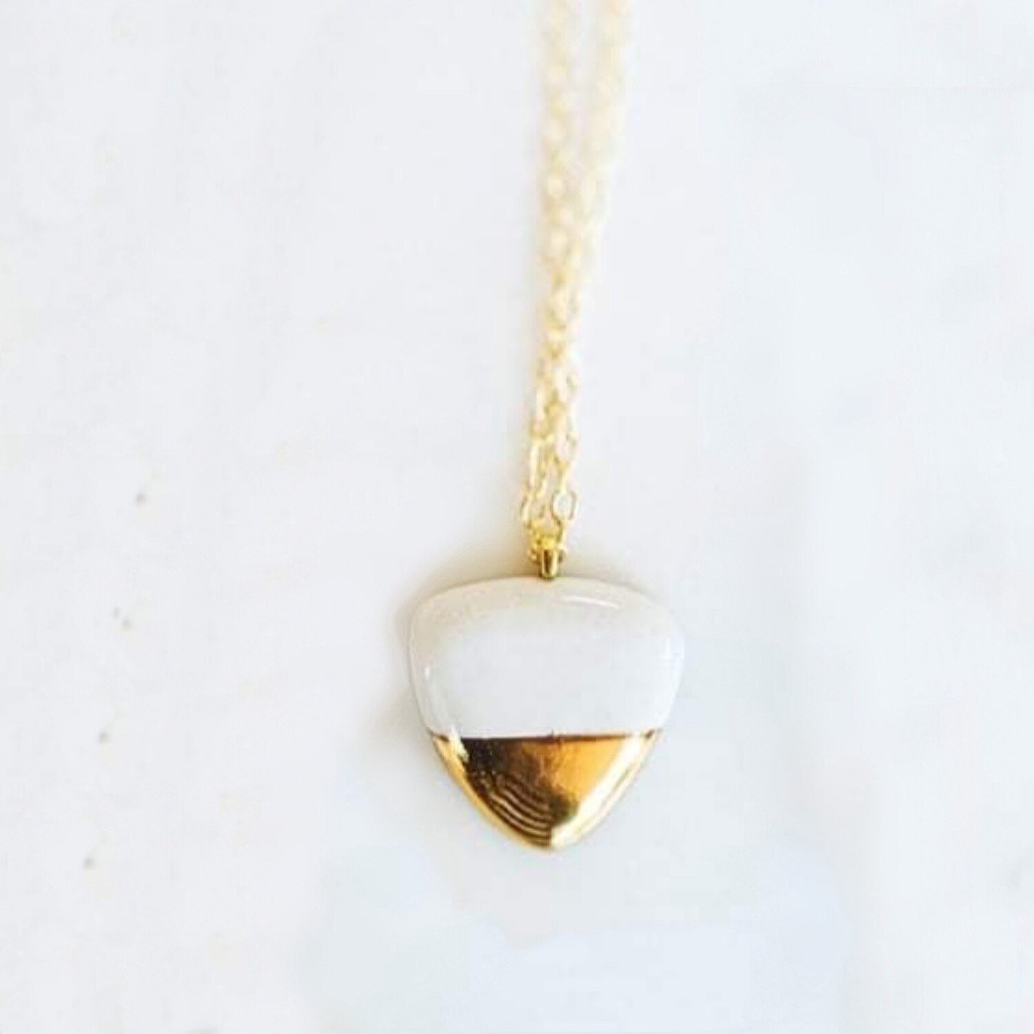 Dipped Triangle Pendant Necklace