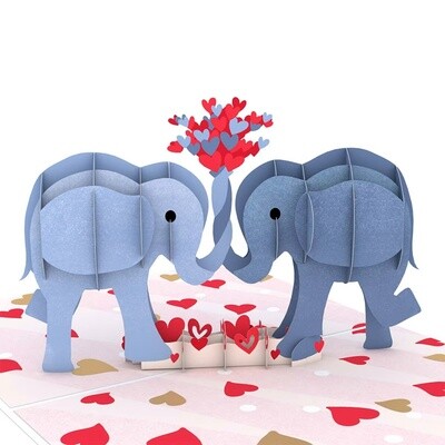 Love Elephants Pop-Up Card LP3572