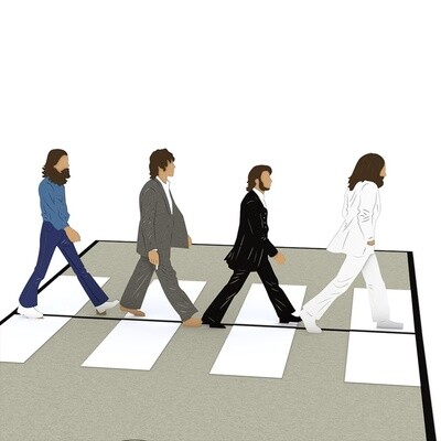 The Beatles Abbey Road Pop-Up Card