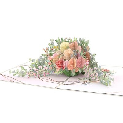 Wedding Florals Pop-Up Card LP2217