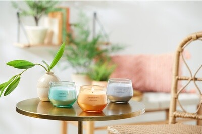 Studio Collection Colored Glass Candle