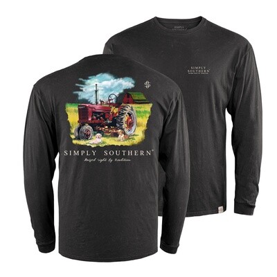 Youth Boys LS Shirt - Tractor