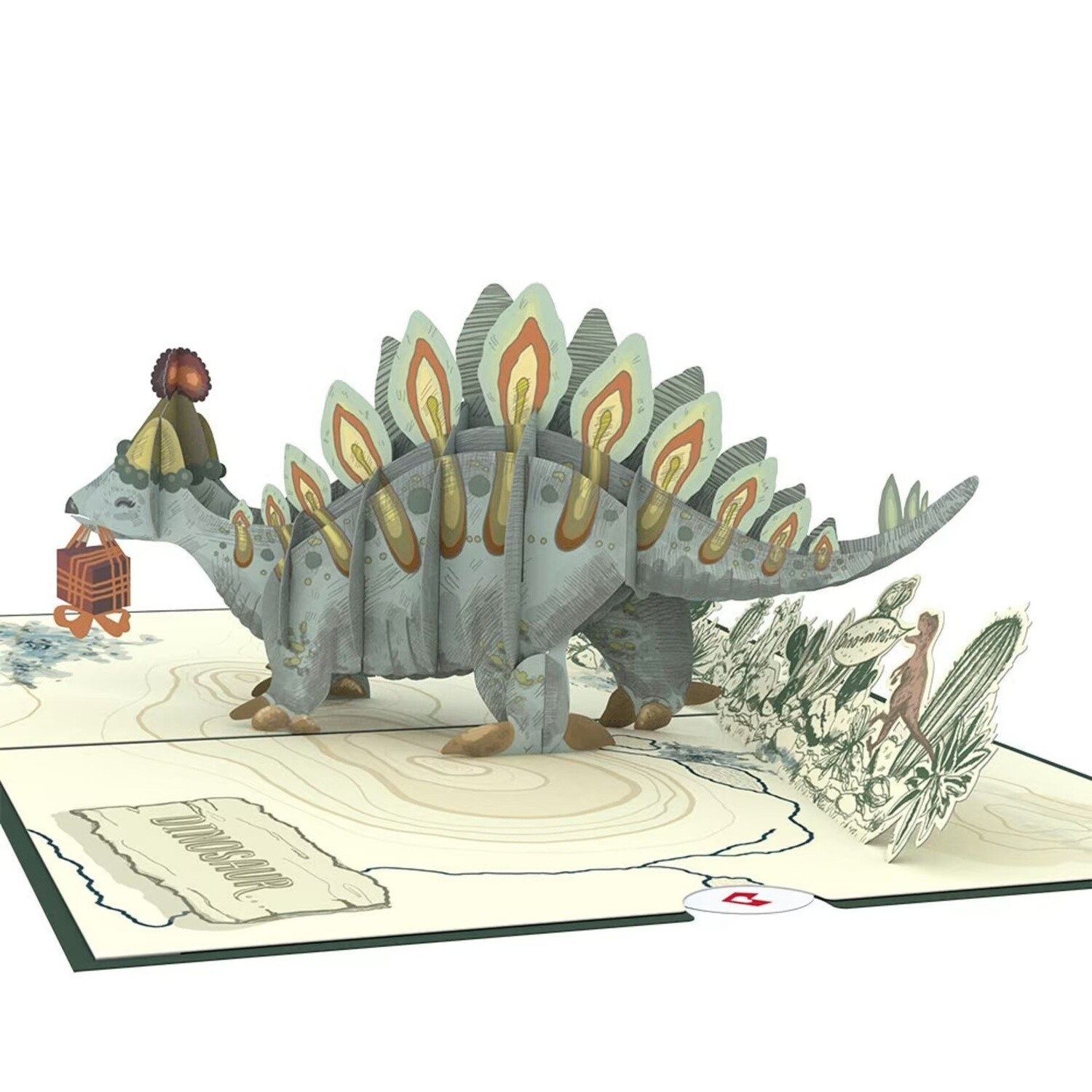 Happy Birthday Stegosaurus Pop-Up Card LP2670