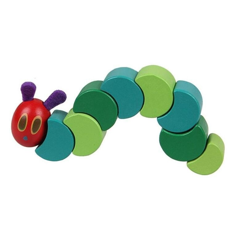 Wooden Flexible Block Caterpillar Toy