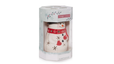 Snowman Luminary Tea Light Candle Holder
