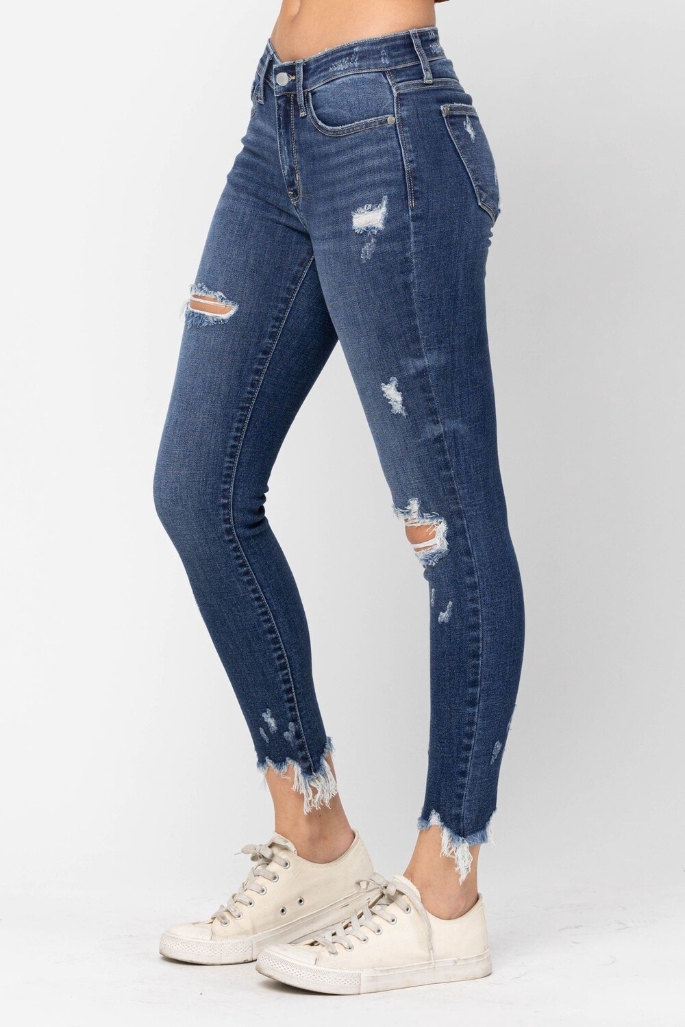 Women's Distressed Ankle Jeans #82265