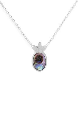 Pineapple Abalone Shell Pendant Necklace