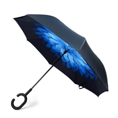 Smart-Brella Umbrella - Blue Flower