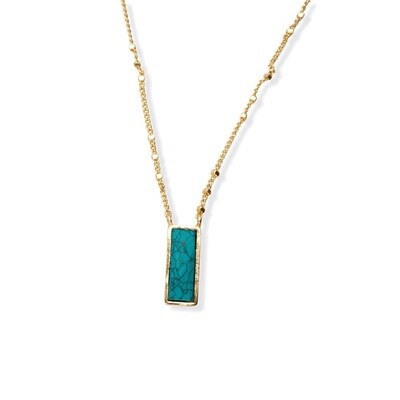 Vogue Turquoise Pendant Necklace
