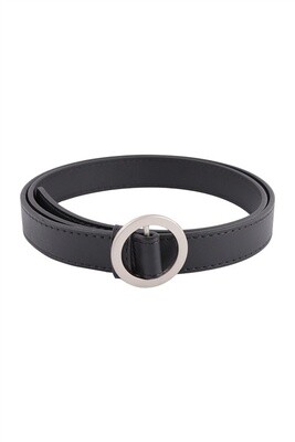 Circle Buckle Fashion PU Leather Belt