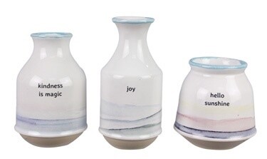 Ceramic Water's Edge Mini Vase