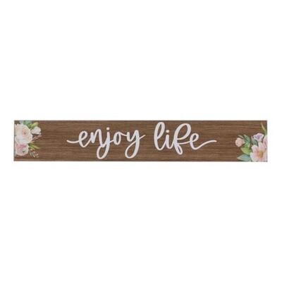 Wood "enjoy life" Wall Sign