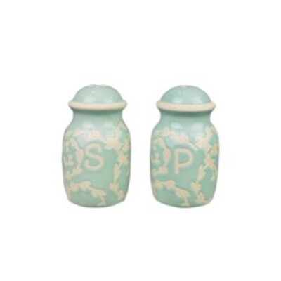 Turquoise Country Ceramic Salt & Pepper Shakers