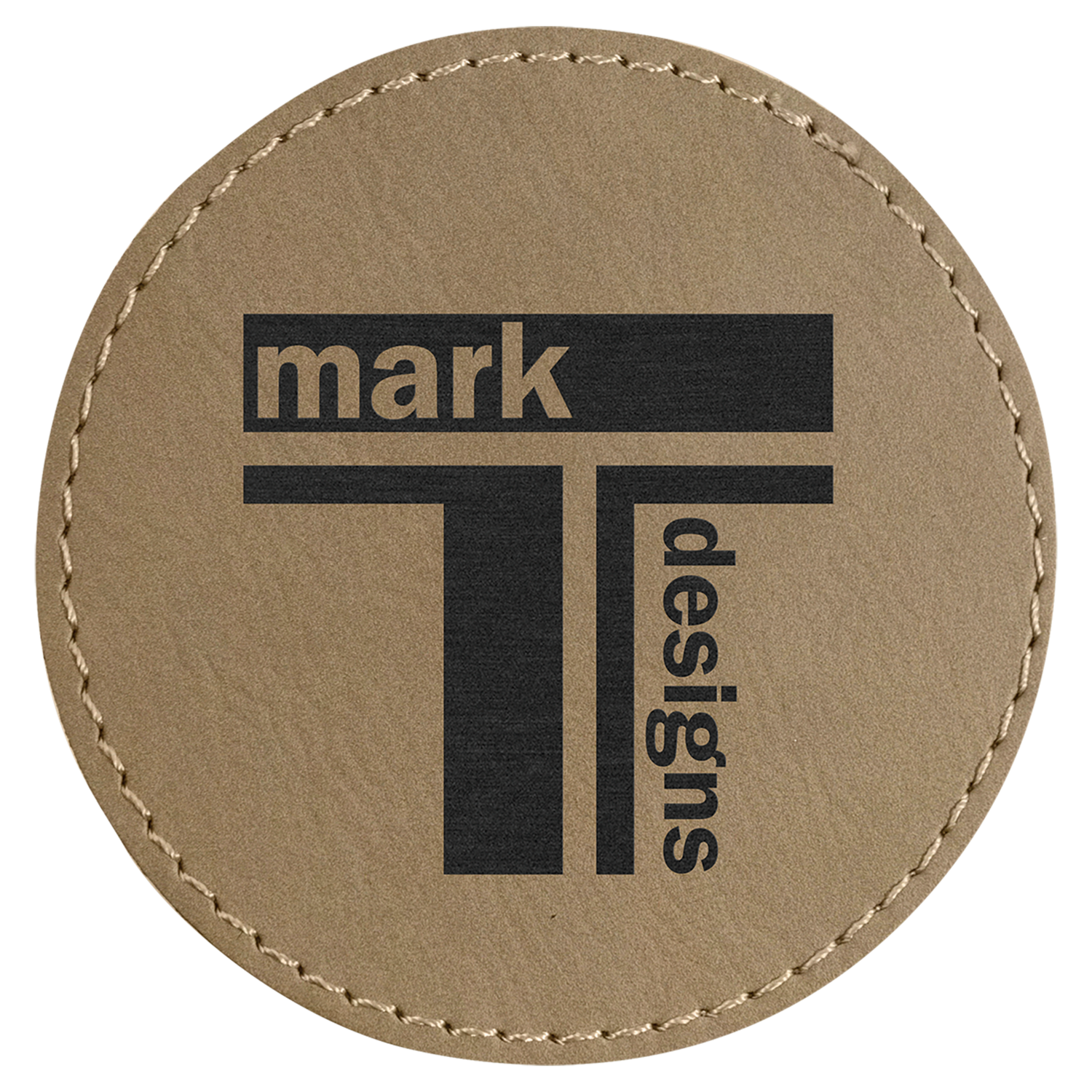 Custom 3" Round Leatherette Patch