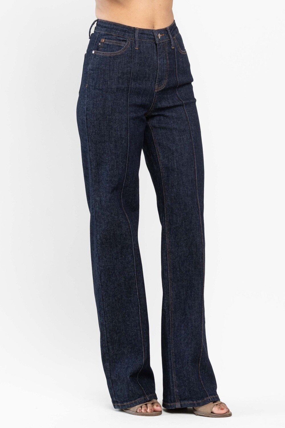 Women's Wide Leg Darted Jeans #88664