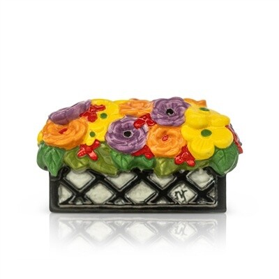 Flower Basket "Love Blooms Here" Mini