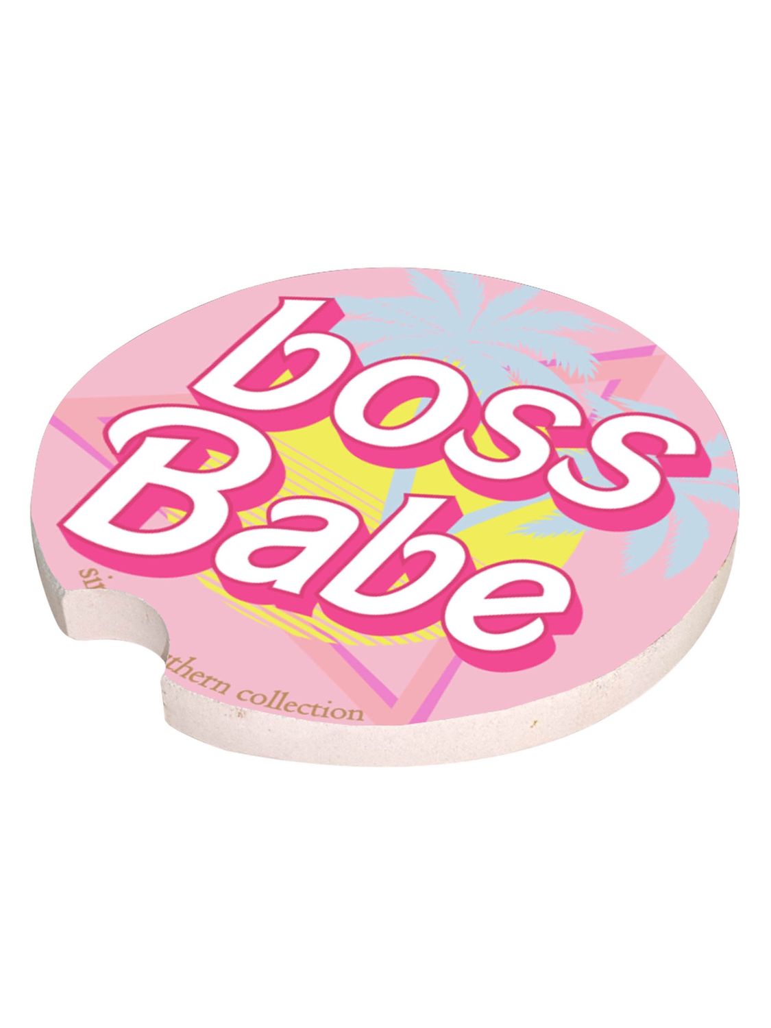 Simply Car Coaster 0124, Pattern: Boss Babe