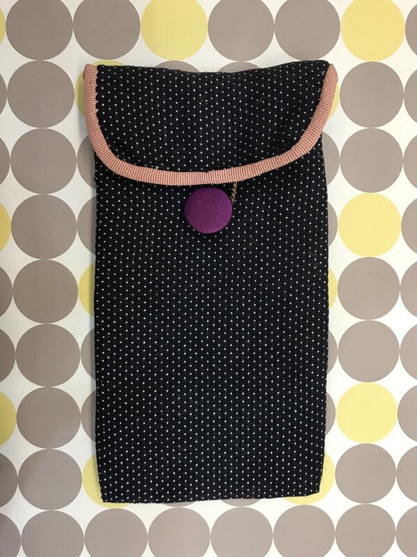 Astuccio per occhiali Pois - Hand made in Italy