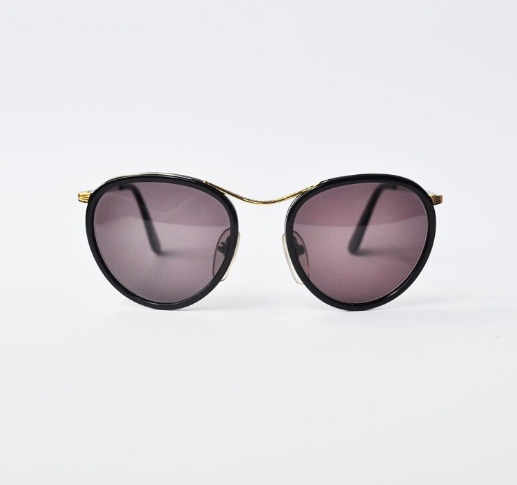 VOGUE vintage cello-metallo BLACK SILVER&GOLD