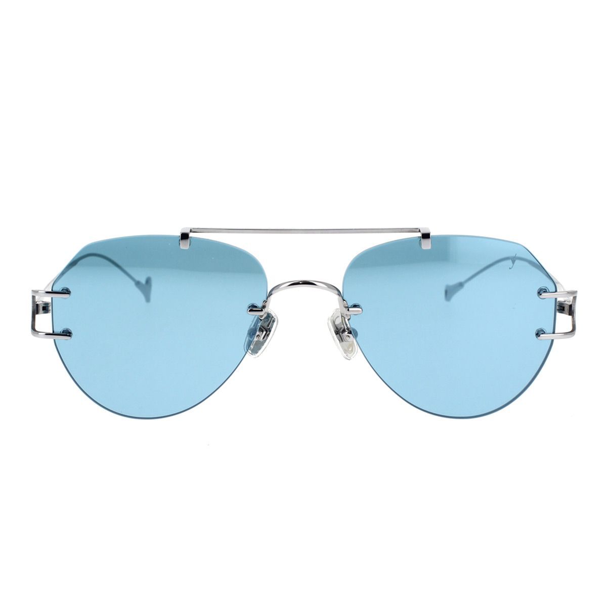 Occhiale da sole Eyepetizer Flow argento  blu unito