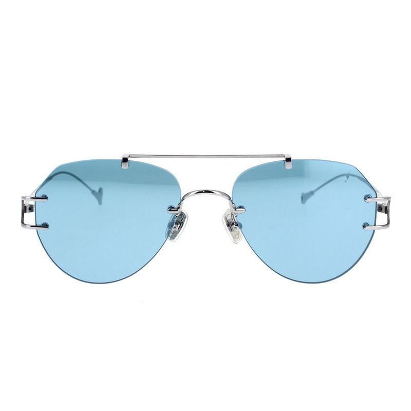 Occhiale da sole Eyepetizer Flow argento  blu unito