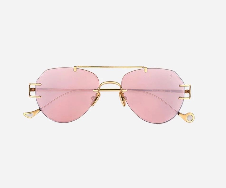 Occhiale da sole Eyepetizer Flow oro rosa unito