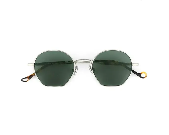 Occhiale da sole EYEPETIZER Guimet argento tarta lente verde