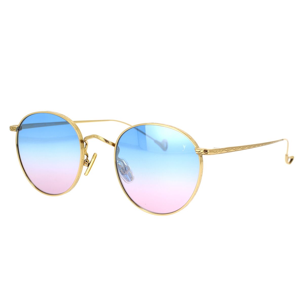 Occhiale da sole Eyepetizer Jockey oro blu rosa