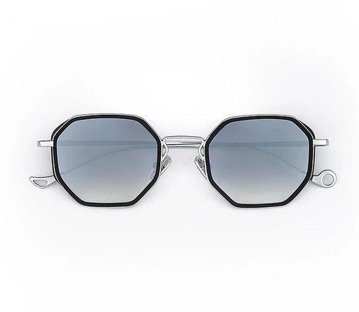 Occhiale da sole Eyepetizer Tommaso argento grigio unito