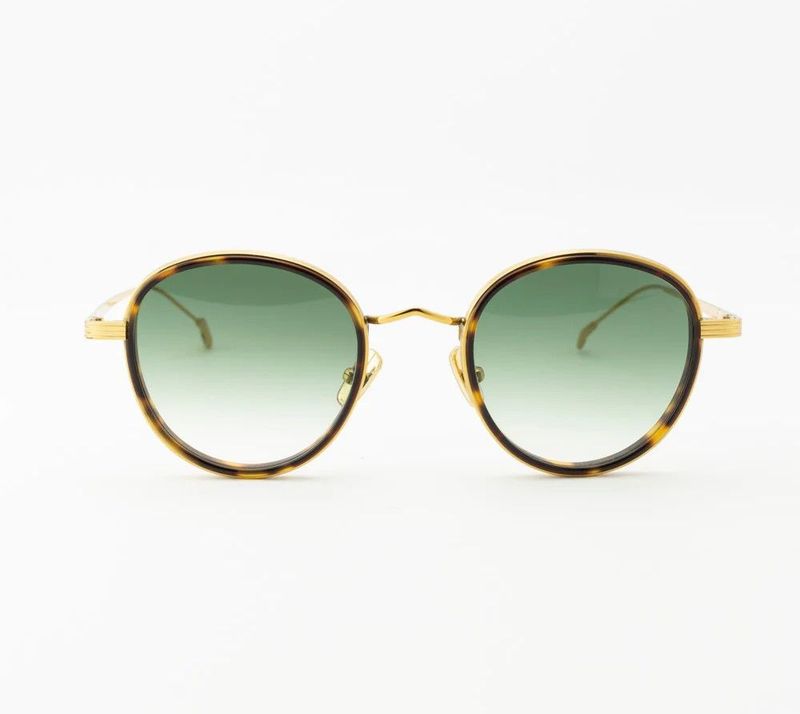 Occhiale da sole Eyepetizer Flame oro verde sfumato